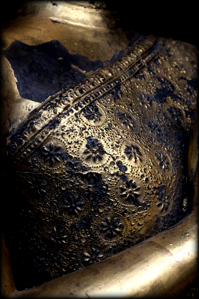 Pair Of 19C Bronze Thai Rattanakosin Buddhist Monks #HD397